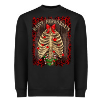 Black Happy Horrordays Heavyweight Sweatshirt - RanaPortraitStore
