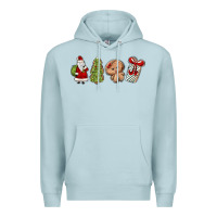 Blue Mist christmas milk and cookies Premium Hoodie - MaliasSmallBusiness