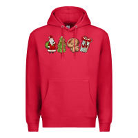 Cardinal christmas milk and cookies Premium Hoodie - MaliasSmallBusiness