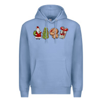 Colony Blue christmas milk and cookies Premium Hoodie - MaliasSmallBusiness