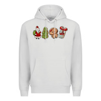 Dove Grey christmas milk and cookies Premium Hoodie - MaliasSmallBusiness