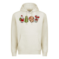 Oatmeal Heather christmas milk and cookies Premium Hoodie - MaliasSmallBusiness