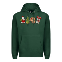 Sports Green christmas milk and cookies Premium Hoodie - MaliasSmallBusiness