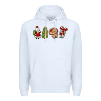 White christmas milk and cookies Premium Hoodie - MaliasSmallBusiness