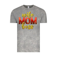 Cloud Rock wife mom boss Vintage Tee - texasbilliewilder