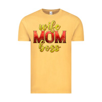 Vintage Mustard wife mom boss Vintage Tee - texasbilliewilder