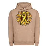 Pigment Burro Child Cancer Awareness Sunflower Urban Hoodie - RanaPortraitStore