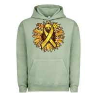 Pigment Oil Green Child Cancer Awareness Sunflower Urban Hoodie - RanaPortraitStore