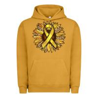 Pigment Peanut Butter Child Cancer Awareness Sunflower Urban Hoodie - RanaPortraitStore