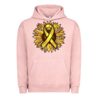 Pigment Salmon Child Cancer Awareness Sunflower Urban Hoodie - RanaPortraitStore