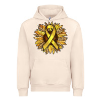Sandshell Child Cancer Awareness Sunflower Urban Hoodie - RanaPortraitStore