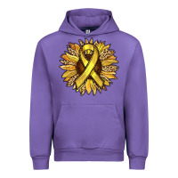 Tulip Child Cancer Awareness Sunflower Urban Hoodie - RanaPortraitStore