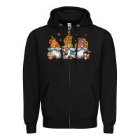 Black coffee gnomes Zipper Hoodie - Jasminsmagicworld