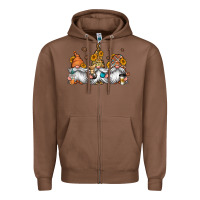 Chestnut coffee gnomes Zipper Hoodie - Jasminsmagicworld