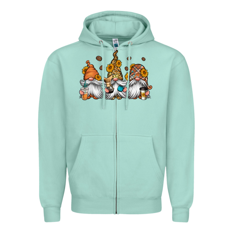 Coffee Gnomes Zipper Hoodie by Jasminsmagicworld | Teevron