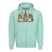Seafoam coffee gnomes Zipper Hoodie - Jasminsmagicworld