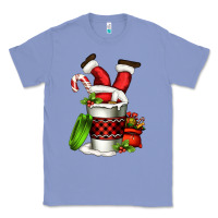 Colony Blue Santa claus in a coffee cup Classic Tee - FaDigitalArtStudio
