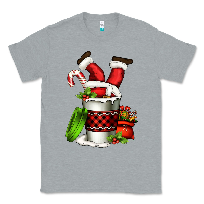 Santa Claus In A Coffee Cup Classic Tee by FaDigitalArtStudio | Teevron