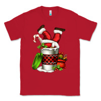 Red Santa claus in a coffee cup Classic Tee - FaDigitalArtStudio