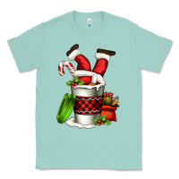 Seafoam Santa claus in a coffee cup Classic Tee - FaDigitalArtStudio
