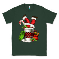 Sports Green Santa claus in a coffee cup Classic Tee - FaDigitalArtStudio