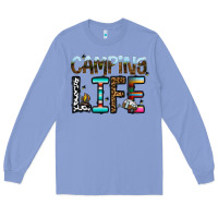 Colony Blue camping life Long Sleeve Tee - CowhideDigitalArt
