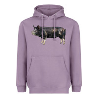 Lavender berkshire pig Heavyweight Hoodie - LillyAllenDesigns