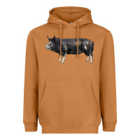 Meerkat berkshire pig Heavyweight Hoodie - LillyAllenDesigns