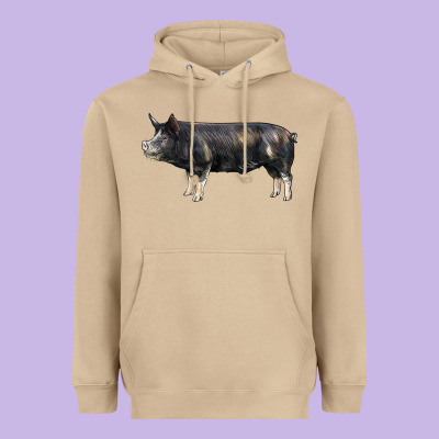 Berkshire Pig Heavyweight Hoodie Designed By Lillyallendesigns