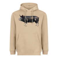 Mushroom berkshire pig Heavyweight Hoodie - LillyAllenDesigns