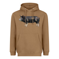 Toasted Coconut berkshire pig Heavyweight Hoodie - LillyAllenDesigns