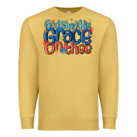 Antique Gold god shed his grace on the thee Premium Sweatshirt - MaliasSmallBusiness