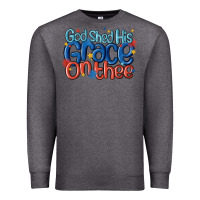 Charcoal Heather god shed his grace on the thee Premium Sweatshirt - MaliasSmallBusiness