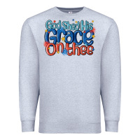 Heather Grey god shed his grace on the thee Premium Sweatshirt - MaliasSmallBusiness