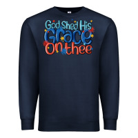 Navy god shed his grace on the thee Premium Sweatshirt - MaliasSmallBusiness