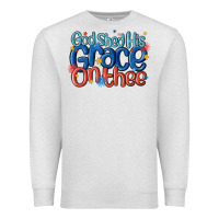 Oatmeal Heather god shed his grace on the thee Premium Sweatshirt - MaliasSmallBusiness