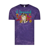 Cloud Purple western st bernard mom Vintage Tee - texasbilliewilder