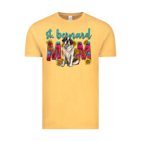 Vintage Mustard western st bernard mom Vintage Tee - texasbilliewilder