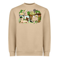 Mushroom sheep coffee cups Heavyweight Sweatshirt - Zillion Design Studio
