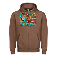 Chestnut merry christmas Zipper Hoodie - JahusDesignShop