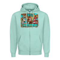 Seafoam merry christmas Zipper Hoodie - JahusDesignShop