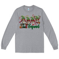 Heather Grey Elf squad skulls Long Sleeve Tee - FaDigitalArtStudio
