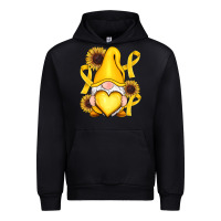 Black Childhood Cancer gnome Urban Hoodie - RanaPortraitStore
