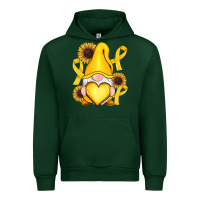 Forest Green Childhood Cancer gnome Urban Hoodie - RanaPortraitStore