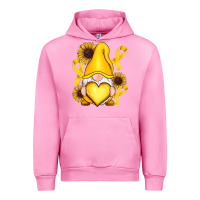 Fuchsia Pink Childhood Cancer gnome Urban Hoodie - RanaPortraitStore