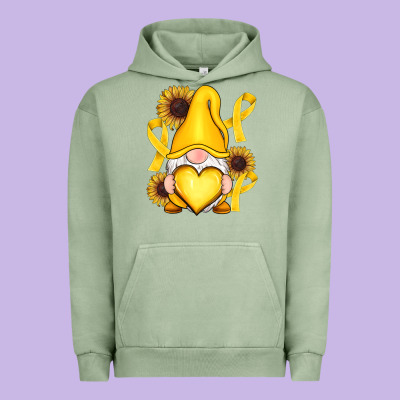 Childhood Cancer Gnome Urban Hoodie Designed By Ranaportraitstore