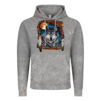 Cloud Rock Wolf And Feathers Vintage Hoodie - RanaPortraitStore