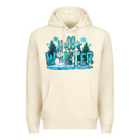 Sandshell hello winter snowman Premium Hoodie - MaliasSmallBusiness