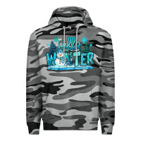 Slate Camo hello winter snowman Premium Hoodie - MaliasSmallBusiness