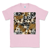 Bubblegum Pink cowhide leopard seamless pattern Classic Tee - HRA Design Shop